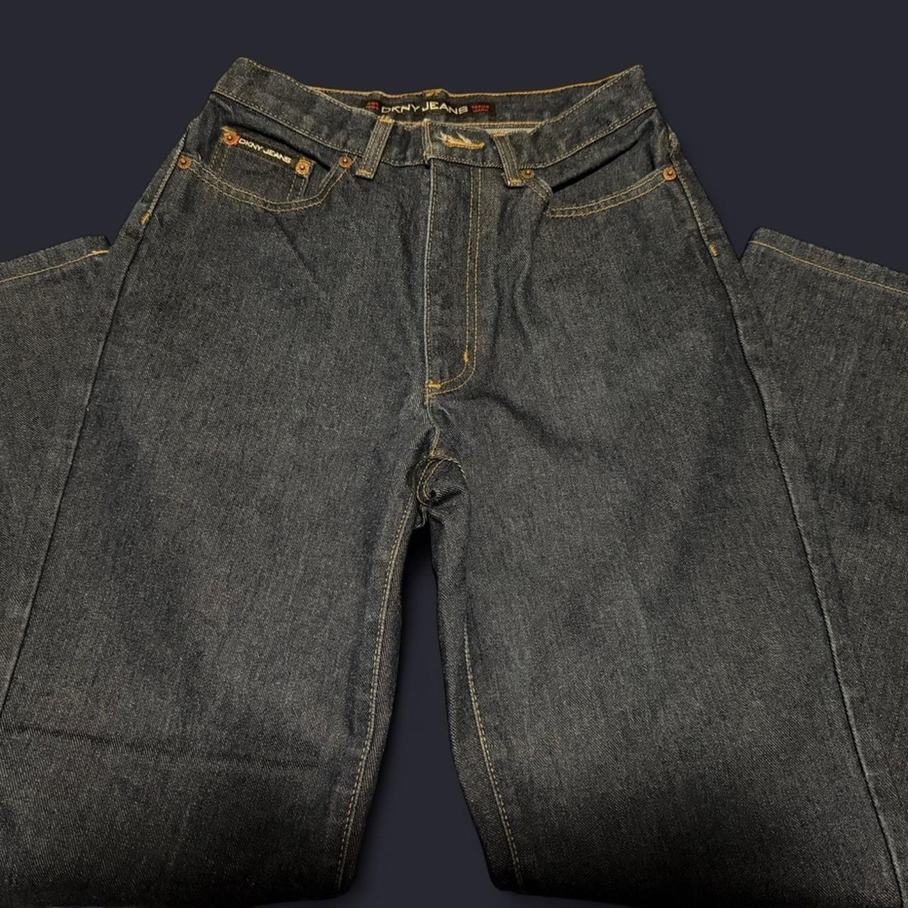 DKNY Women's blue Straight Leg Jeans